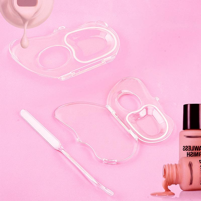 Foldable Liquid Foundation Palette Acrylic Makeup Tool Kit Mixing Cream Rod Set Storage Test Palette Cosmetic Beauty Accessories