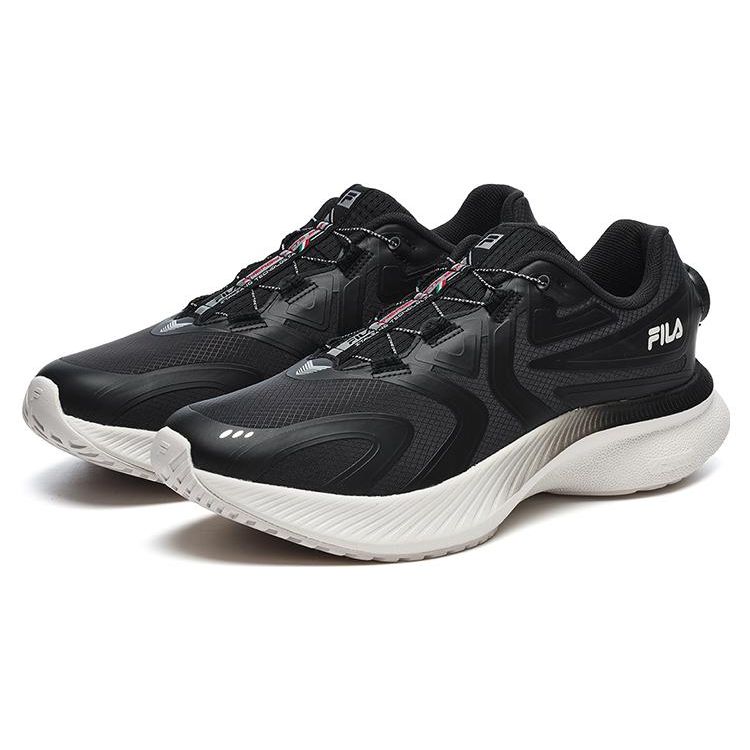 Fila Athletics Energy Lite Boa Lightweight Fabric Low-Top Long Distance Running Shoes Men Sneakers Black A12M241110FBK