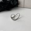 New Fashion Creative Punk Gothic Thorns Love Heart Punk Open Ring For Women Girls Fashion Vintage Sexy Rings Y2K Party Jewelry