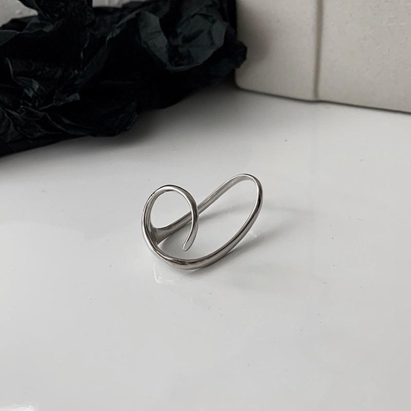 New Fashion Creative Punk Gothic Thorns Love Heart Punk Open Ring For Women Girls Fashion Vintage Sexy Rings Y2K Party Jewelry