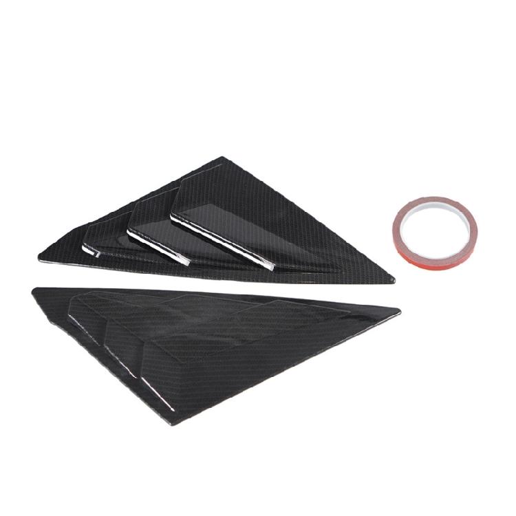 Weather Resistant ABS Automotive Louvers Rear Window Side Vent Shutter Louver Cover Trim Car Accessories