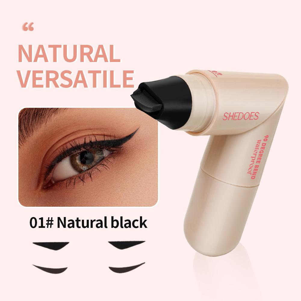 Waterproof Liquid Eyeliner Stamp Pen Long Lasting Smudgeproof Double Headed Eye Liner Makeup Pen 1 piece eyeliner