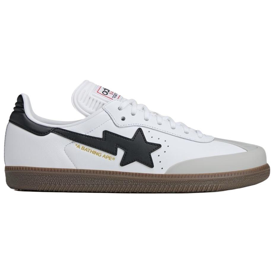 Adidas BAPE X Samba White Black Gum Unisex Sneakers JR9245
