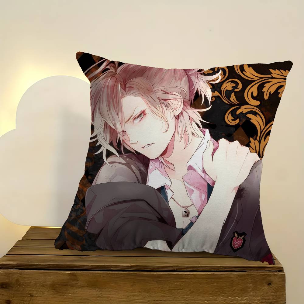 Anime Diabolik Lovers Pillow Cushion Cover Pillowcase Living Room Sofa Home Decor