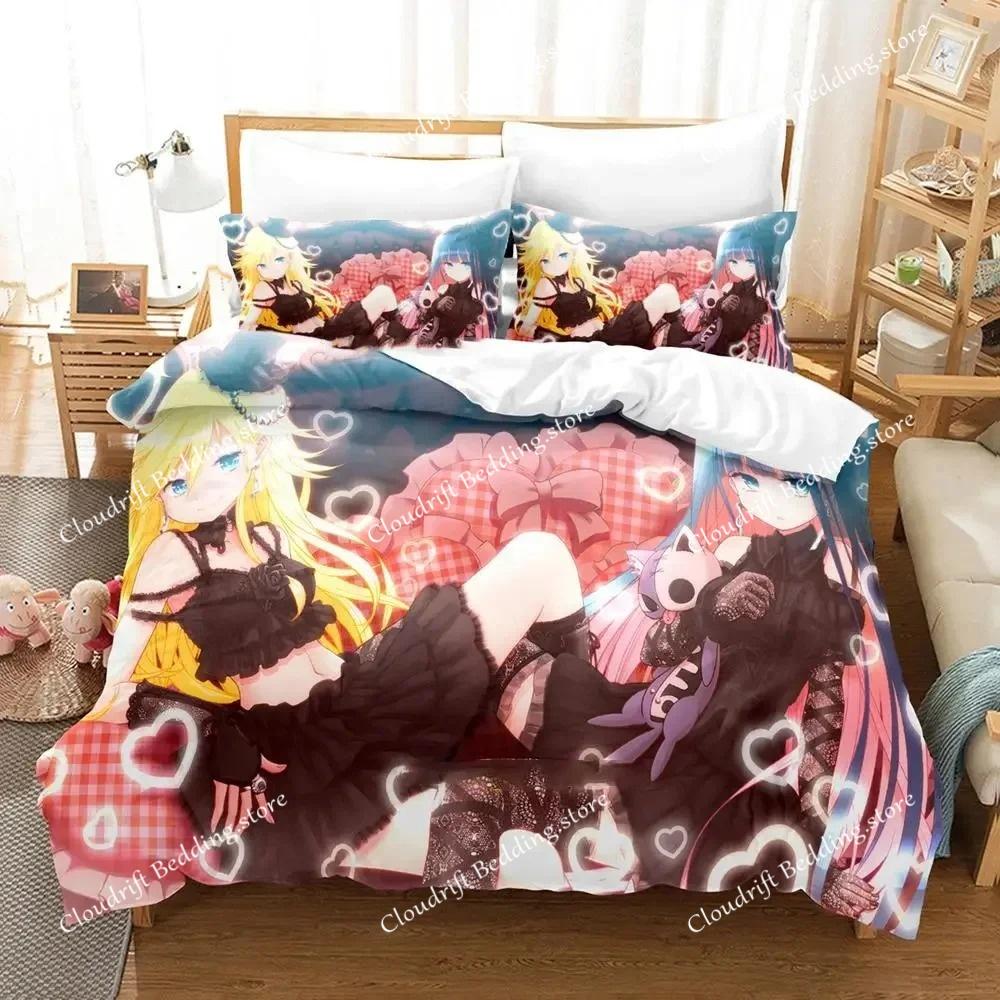 Anime Panty Stocking Bedding Set Duvet Cover Bed Set Quilt Cover Pillowcase Comforter King Queen Size Boys Adult Bedding Set