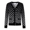 Women's Gradient Logo Jacquard Knit Cardigan