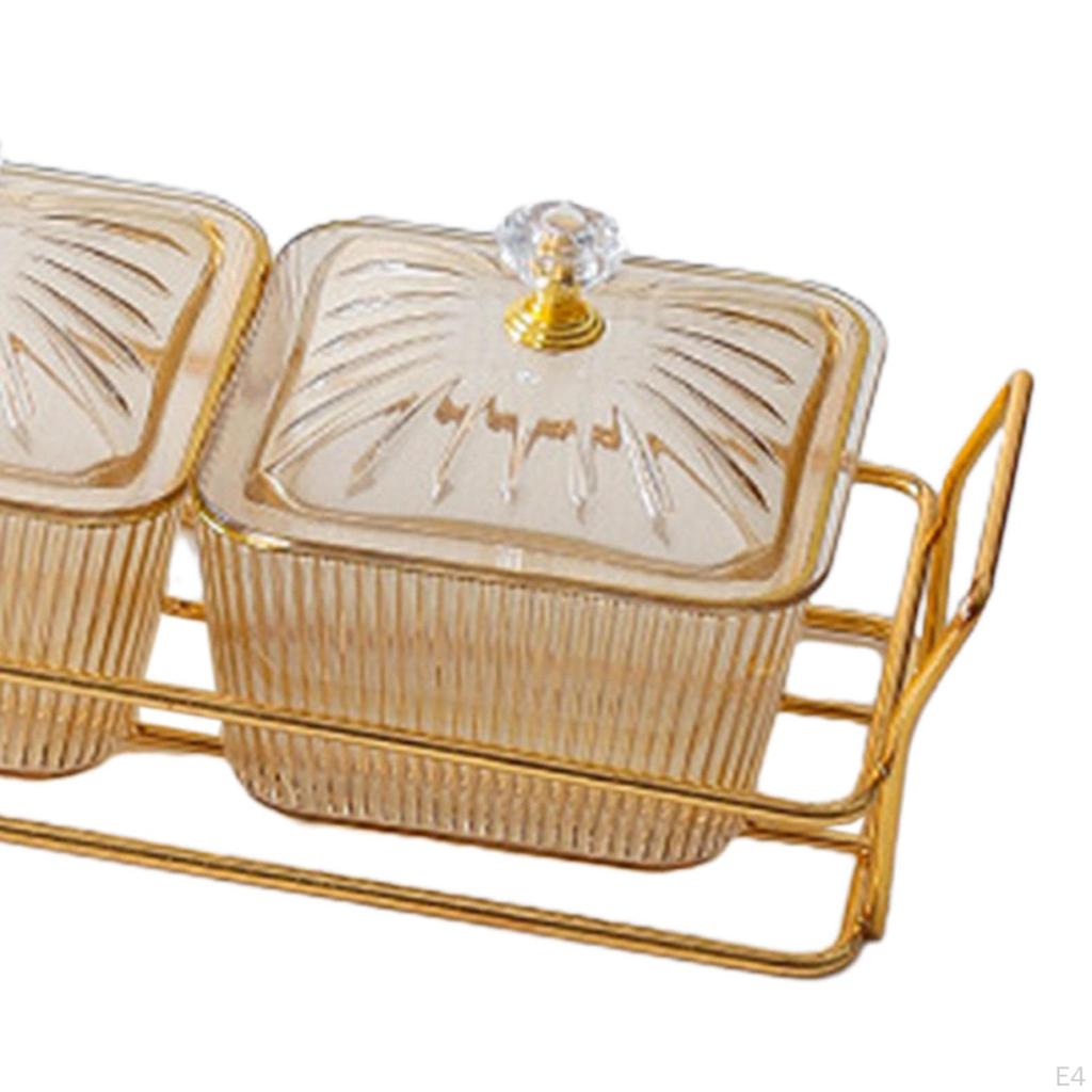 Divided Serving Dish Dried Fruit Tray Food Storage Container Veggie Appetizer for Candy