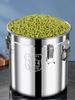 6/12/21/33L Paslanmaz Çelik Hava Geçirmez Kapaklı Saklama Kabı Mutfak Saklama Kabı Gıda Yağ Şeker Süt Saklama Kovası Ev Mutfak İçin