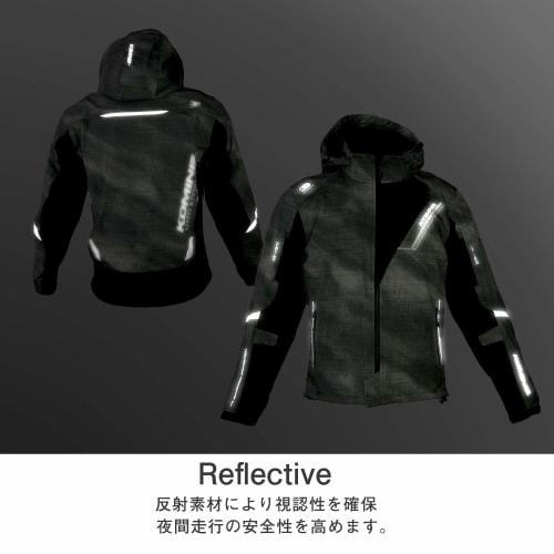 KOMINE Motorcycle Protective Soft Shell Winter Parka-Ife JK-579 1066 For Autumn/Winter/Spring Cold Protection CE Standard Level 2 CE Standard Stretch