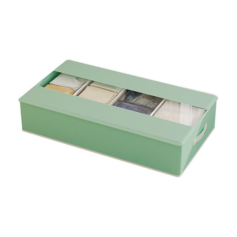 Сумки для хранения под кроватью Большой вместимости Дизайн Каждая Складная Влагозащищенная Организаторы Портативные для одежды и обуви светло-зеленый 1700₽