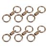 6Pcs Retro Spring Double Ring Keychain Zinc Alloy Anti-Lost Stretchy Key Organizer with Lobster Clasp Multi-functional Tool