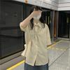 Female Summer Unique Thin Top Student Short Sleeved Casual Shirt