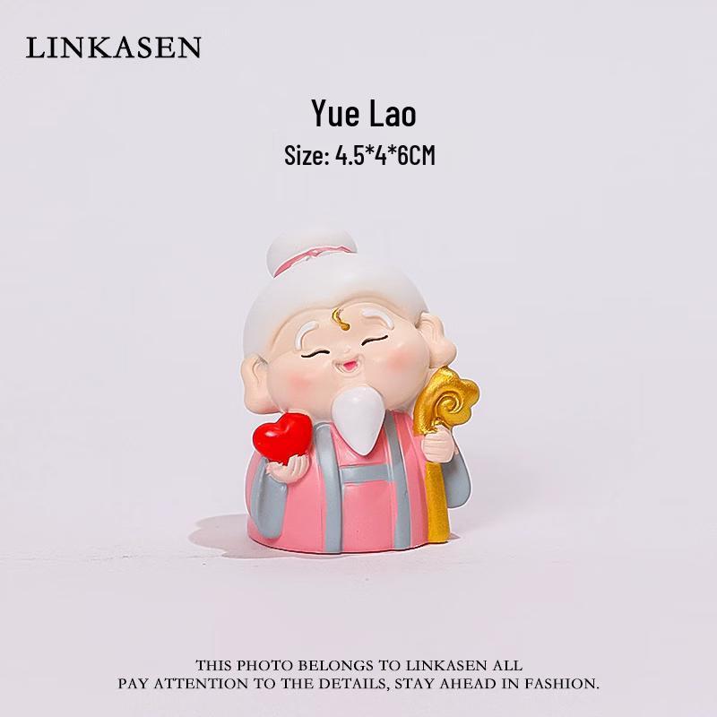 Yue Lao & Guanyin Emotional Stability Desktop Ornament Set