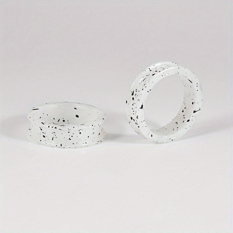 

2 шт. AB аэрозольная краска встряхните немного силиконового полого шкива для утолщения ушной раковины 3-38 мм, расширяющего прокол ушной раковины 3mm