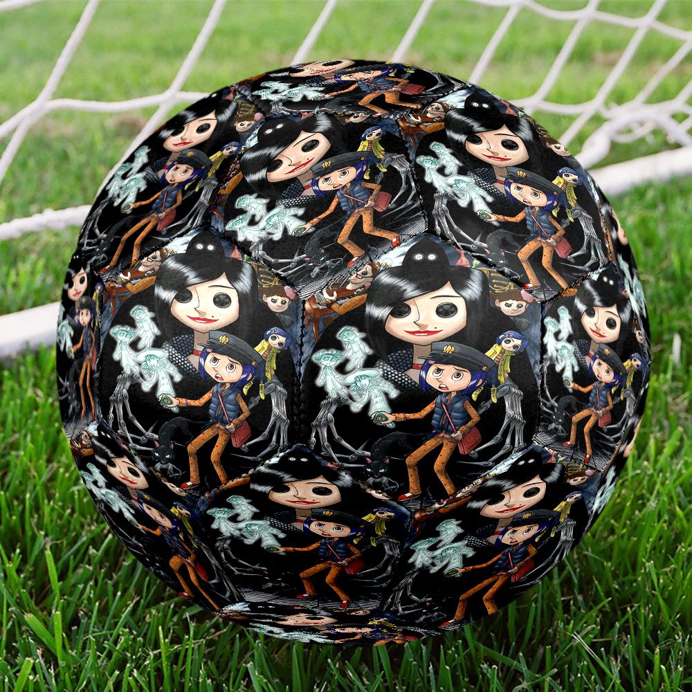 Coraline Theme Size 5 Soccer Ball, Suitable for Both Indoor and Outdoor Matches, a Gift Suitable for Everyone.