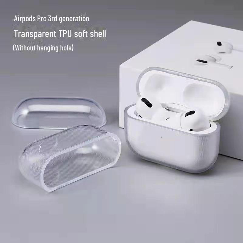 Compatible Transparent TPU Earphone Case for AirPods 4th Generation & AirPods Pro 2nd Generation