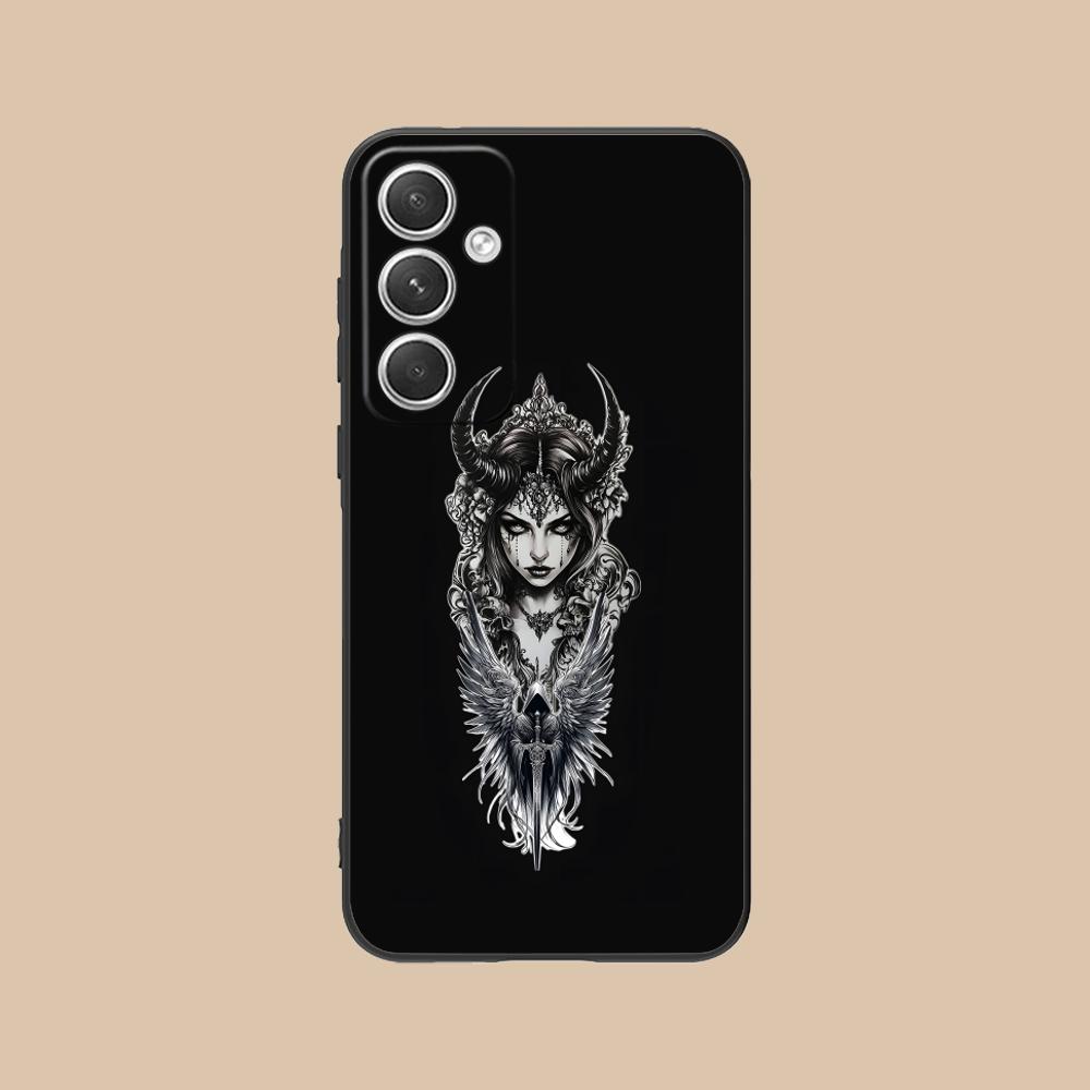 

Dark Goddess Lilith Phone Case for Samsung Galaxy S26 S25 S24 S23 S22 S21 S20 Note20 Plus FE Ultra Soft TPU Shockproof Cover Galaxy Note20