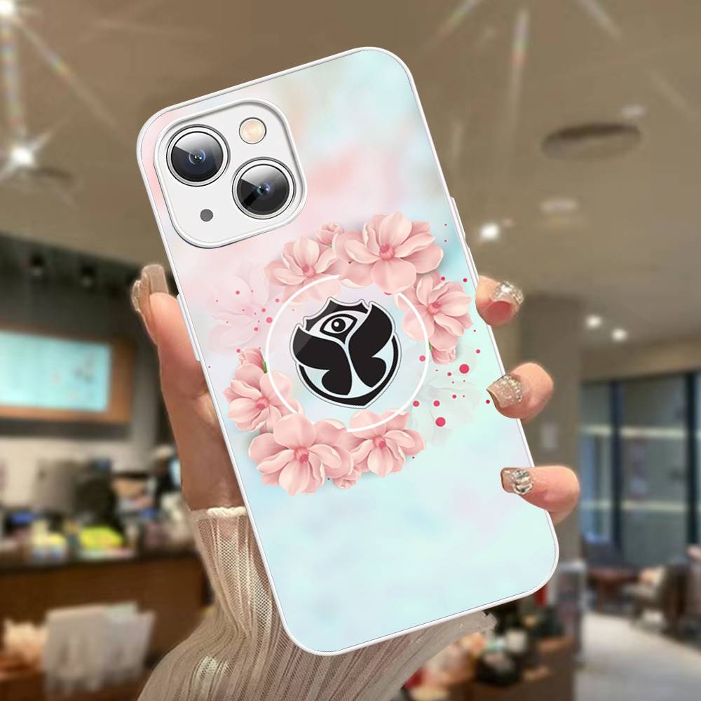 T-tomorrowland Logo For iPhone 14 13 12 Mini 11 Pro XS Max X XR 14 Plus Tempered Glass Cover