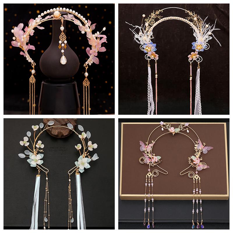 Elegant Ancient Chinese Hanfu Hair Accessories Tassel Headband Fairy Everyday Hairpins Retro Alloy Hairbands
