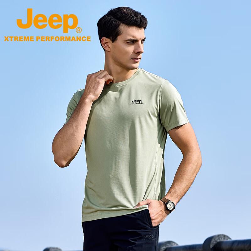 JEEP Men s Quick-Dry Ice Silk Casual T-Shirt 3XL