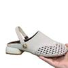 Fashion French Breathable Woven Half Slippers Womens Summer New Fashion Wear Breathable Sandals Womens Flat Comfortable Casual Sandals