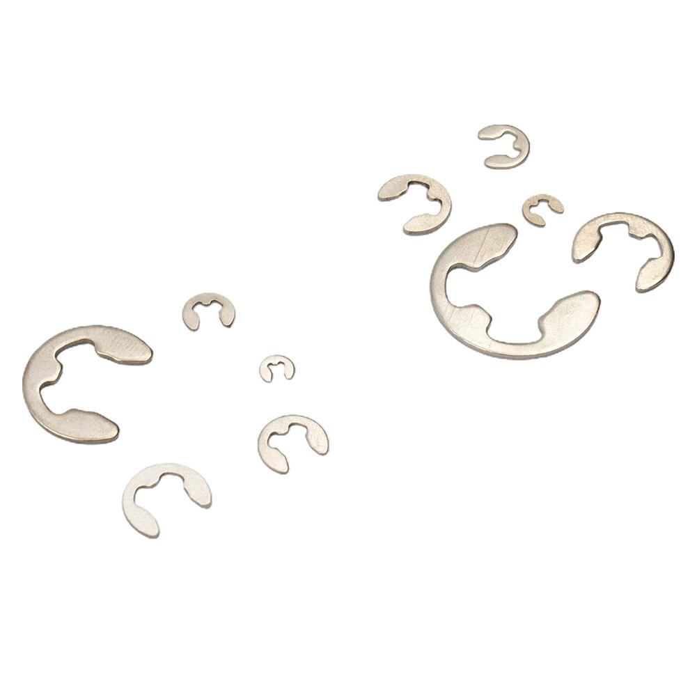 580pcs/set 10 Sizes 1.5-10mm Stainless Steel Shaft E Clip Snap Circlip Washer