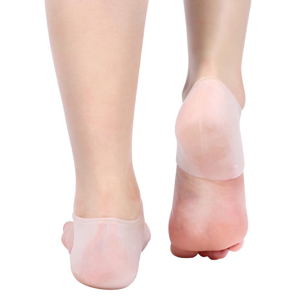 4 Types 2PCS Silicone Moisturizing Gel Heel Protect Socks Dry Cracked Foot Sleeves Pain Relief