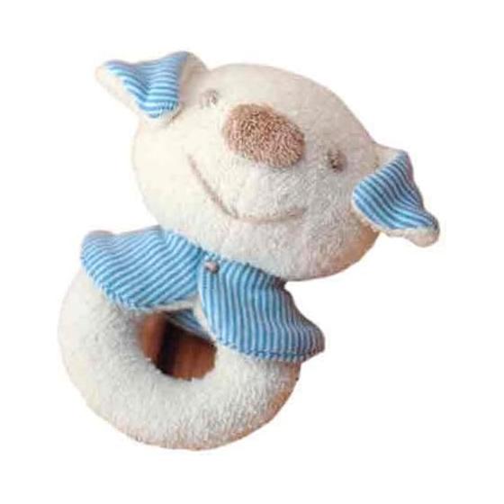 Hamanaka Handicraft Kit Organic Cotton Baby Rattle Dog H434-503