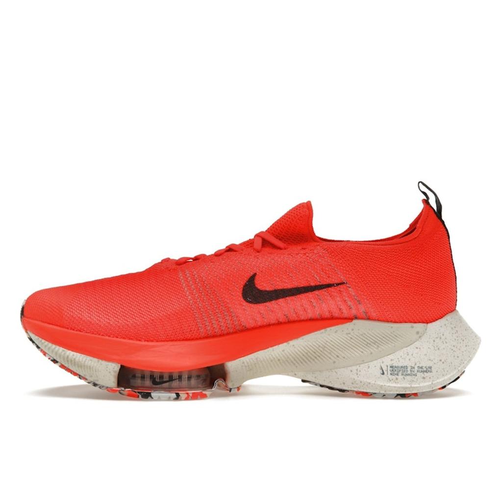 Nike Air Zoom Tempo NEXT% Flyknit Bright Crimson Unisex tenisky Orange Sail Light-Orewood-Brown CI9923-601