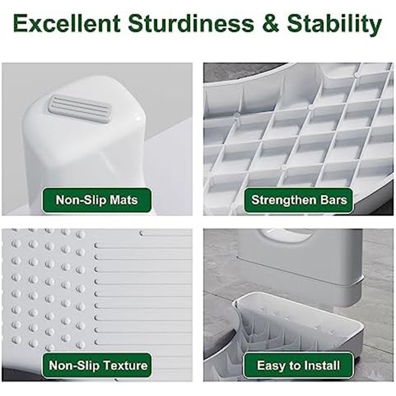 Good-Squatting Toilet Poop Stool, Adult Portable Plastic Poop Stool, Adult Toilet Poop Stool, Children's Poop Stool Durable , 1