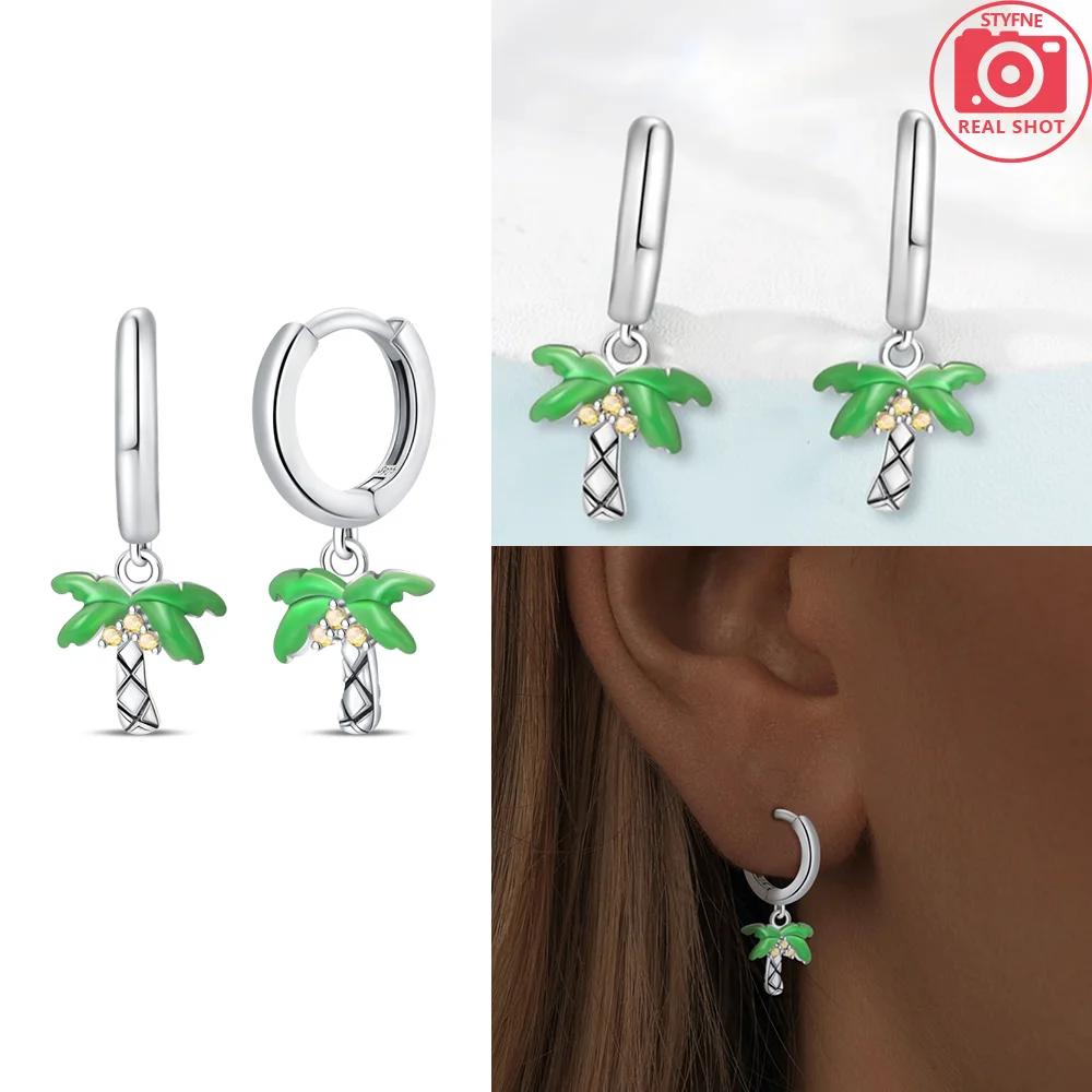 Authentic copper Sunflower Woman Earring Moon Flower Butterfly Dragonfly Earring Accessories Valentines Fine Gift Jewellery Set