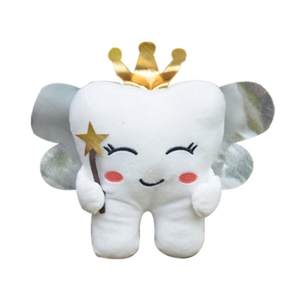 

Подушка для дивана Кукла Зубная фея Домашний декор Мягкая игрушка Зуб Плюшевая игрушка Зуб Для детей белый