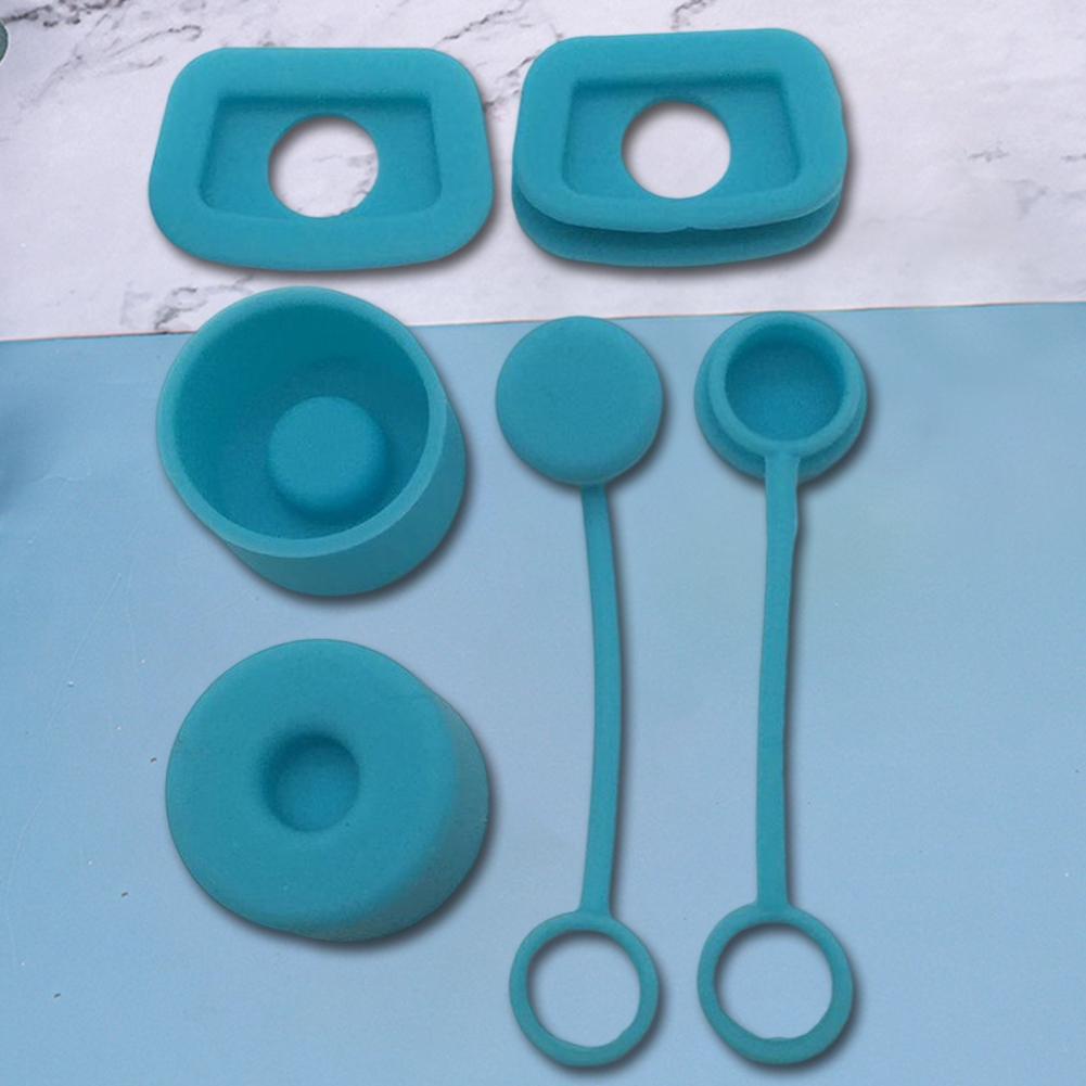 6pcs Water Bottle Straw Cover Cap Leak Stopper Reusable Silicone Straw Caps Stopper Washable Dustproof Water Bottle Accessories