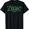 Legend Of Zelda Links Awakening Palm Tree Green Text Logo T-Shirt