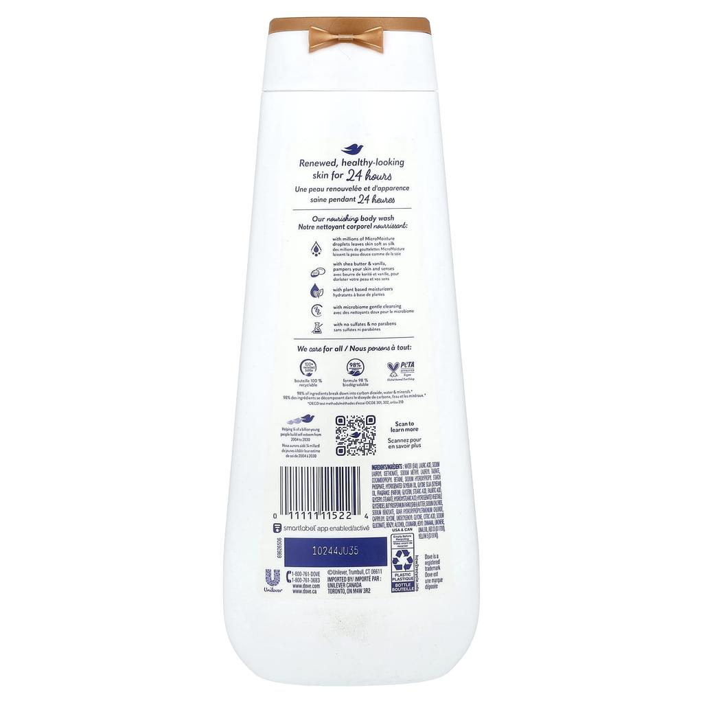 Pampering Body Wash, Shea Butter & Vanilla, 591Ml(20Fl Oz)