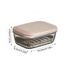 Flip Top Soap Dish With Lid Portable Transparent Double Layer Plastic Soap Dish Bathroom Drain Soap Dish Bathroom Accessories