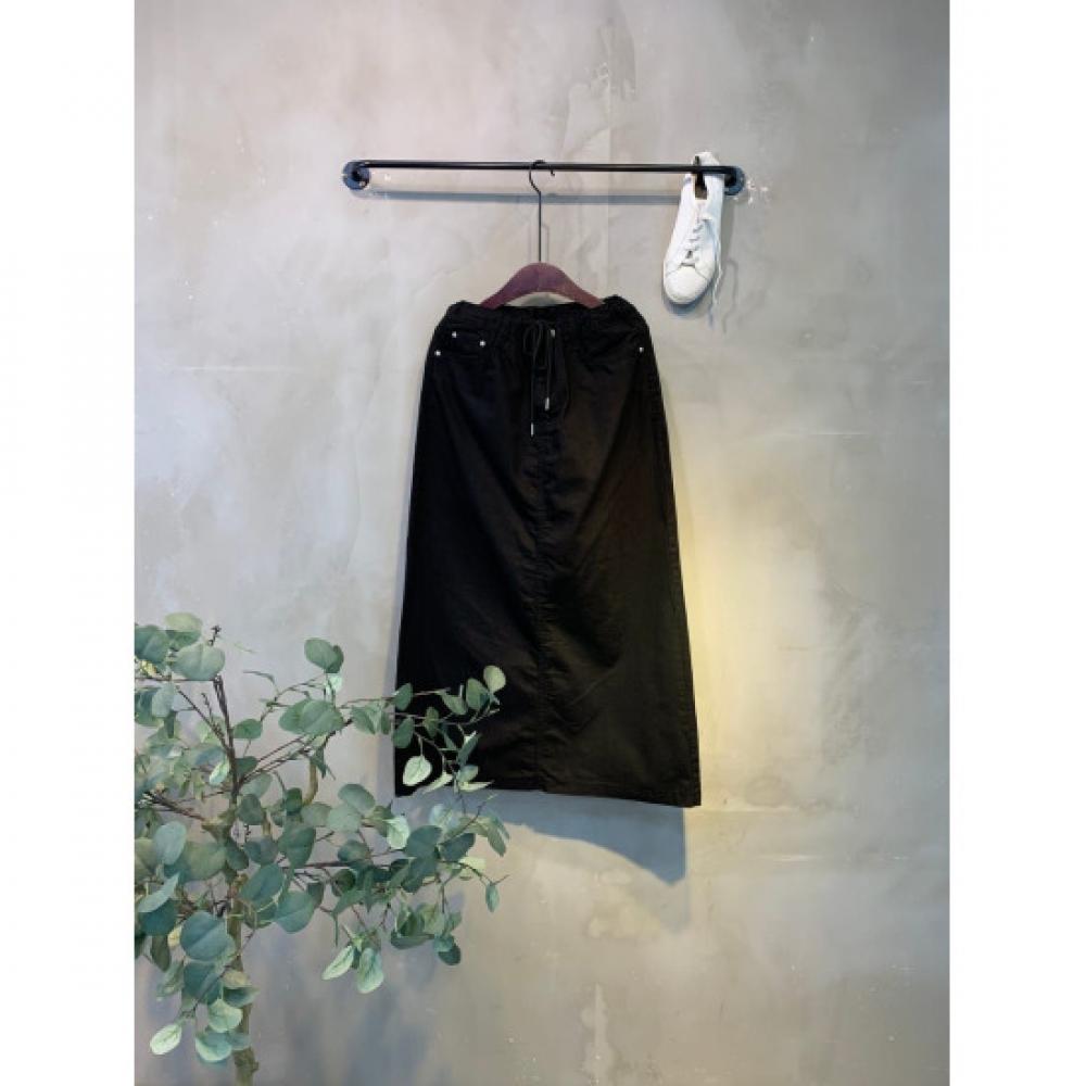 C S In The Room Women Noka StrIng Cotton Long Skirt 2Color
