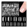 312 Pieces Clear Nail Tips Small False Nails for Kids Cute Girls Nail Tips Natural Fit Girls Hand Decoration Nail Decoration Nail Supplies Fake Nail
