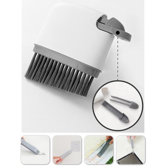 2-in-1 Window Slot Cleaning Brush Portable Door Groove Hair Grip Brushes Tight Gap Cleaner Brush for Household Deep Cleaning