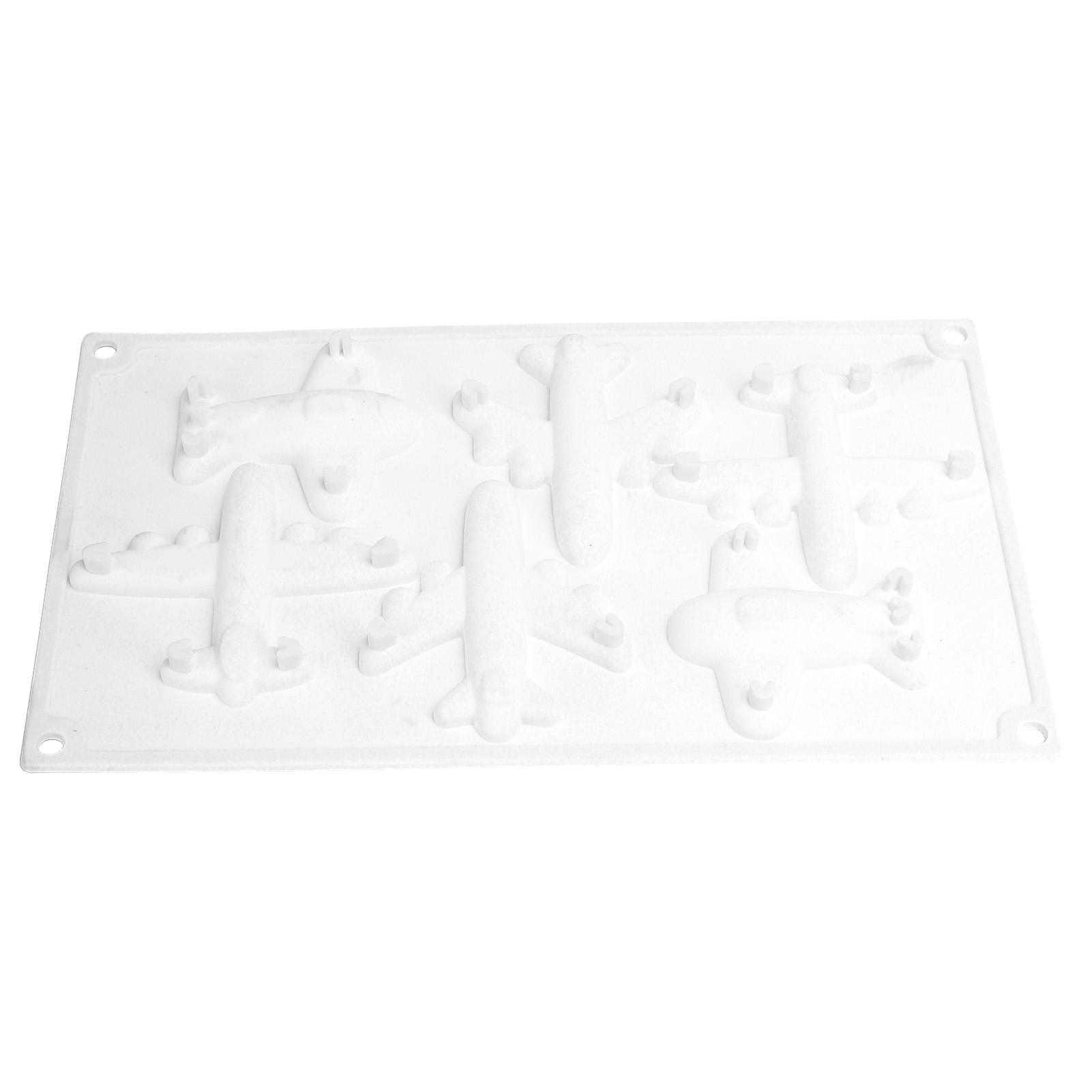 

6 Grid Airplane Shape Mold Silicone Baking Chocolate Cake Decoration Mold for Kitchen Home
