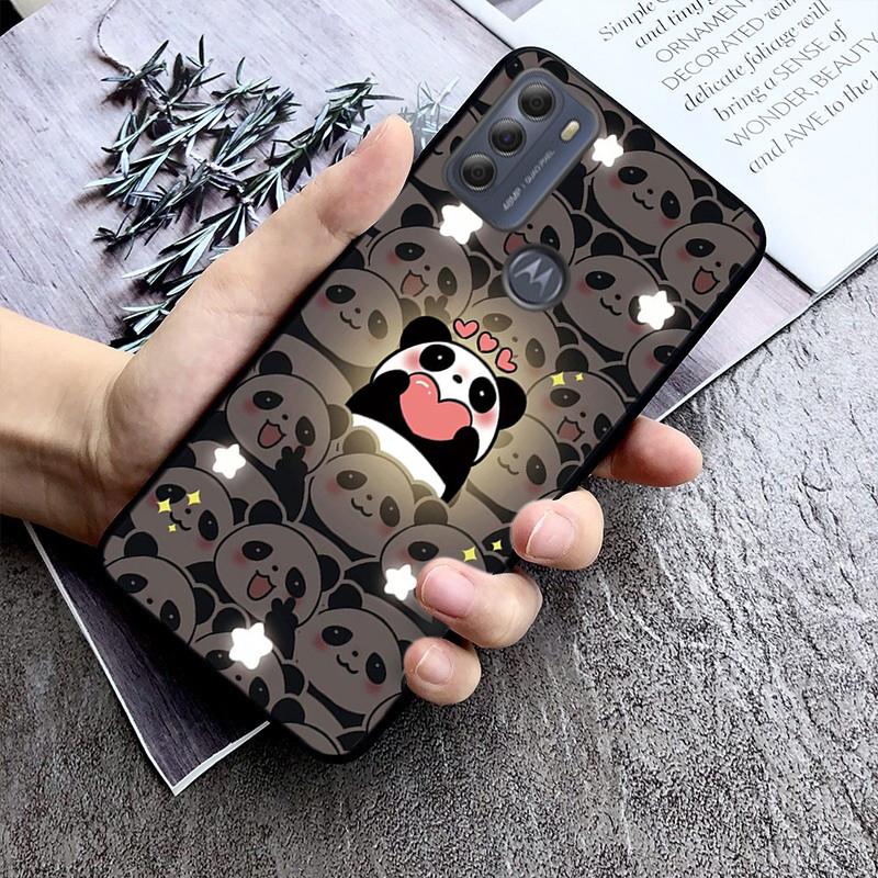 Phone Case For Moto G86 G85 G75 G15 G05 G56 G72 G53 G54 G84 G60 G31 G32 G24 G 5G G Play Cute Cartoon Panda