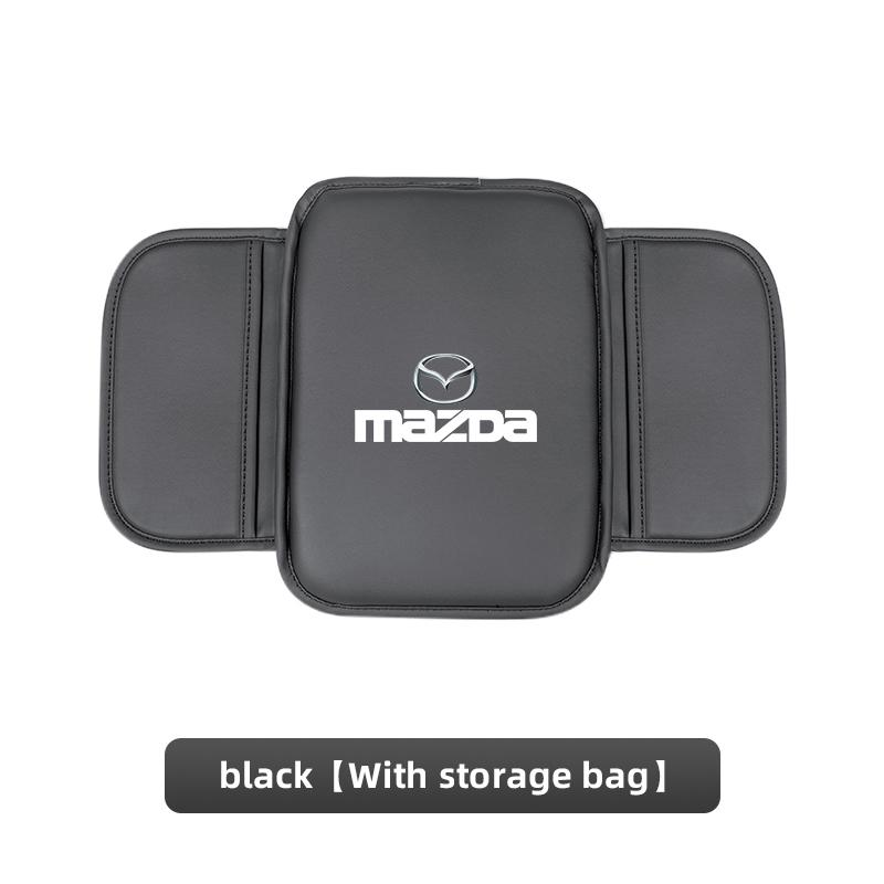 

Car Armrest Box Pad Leather Auto Armrest Mat Car Accessories For Mazda 3 6 CX5 2 CX3 CX9 MX5 RX8 Axela Demio Atenza MS чёрный
