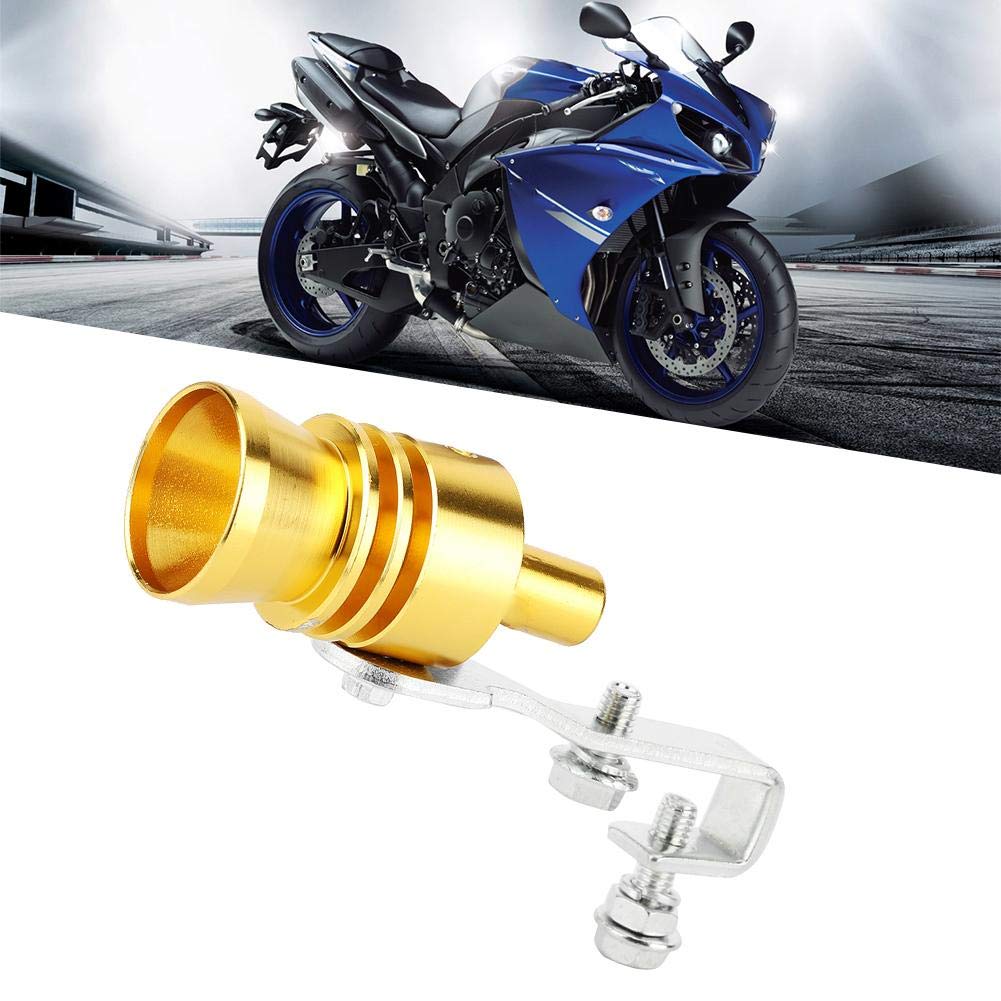Turbine Whistle, Qiilu Exhaust Pipe Speaker Sound Whistle Speaker (Gold)