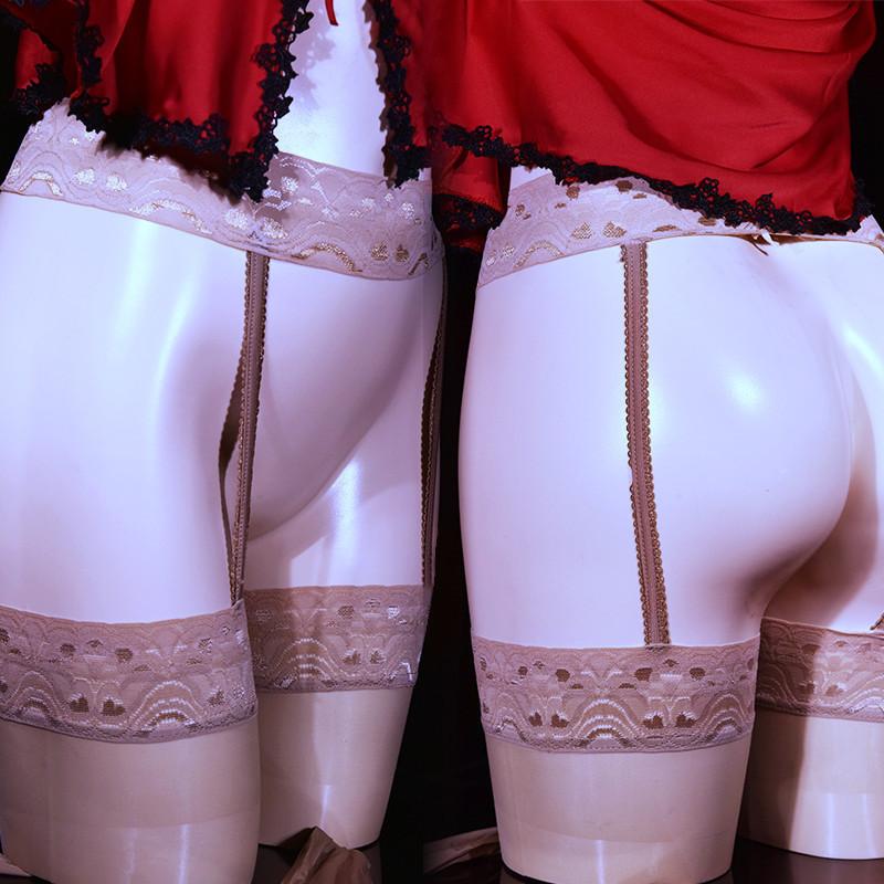 Sexy Spitze Sling Einteiler Strümpfe Durchsichtige Spitze Versuchung Ultradünne Versuchung Strumpfband