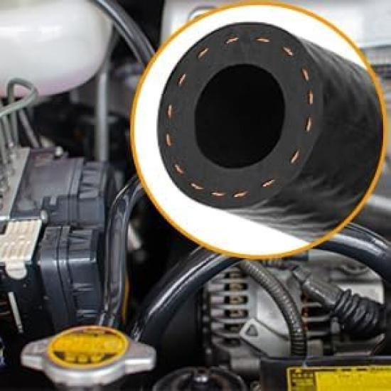 1/4"ID(6Mm) Fuel Line Hose 10FT NBR Rubber Push Lock Hose 300PSI High Pressure Fuel Line For Automotive Fuel Systems Engines(Black, 1/4"ID*0.47"OD,