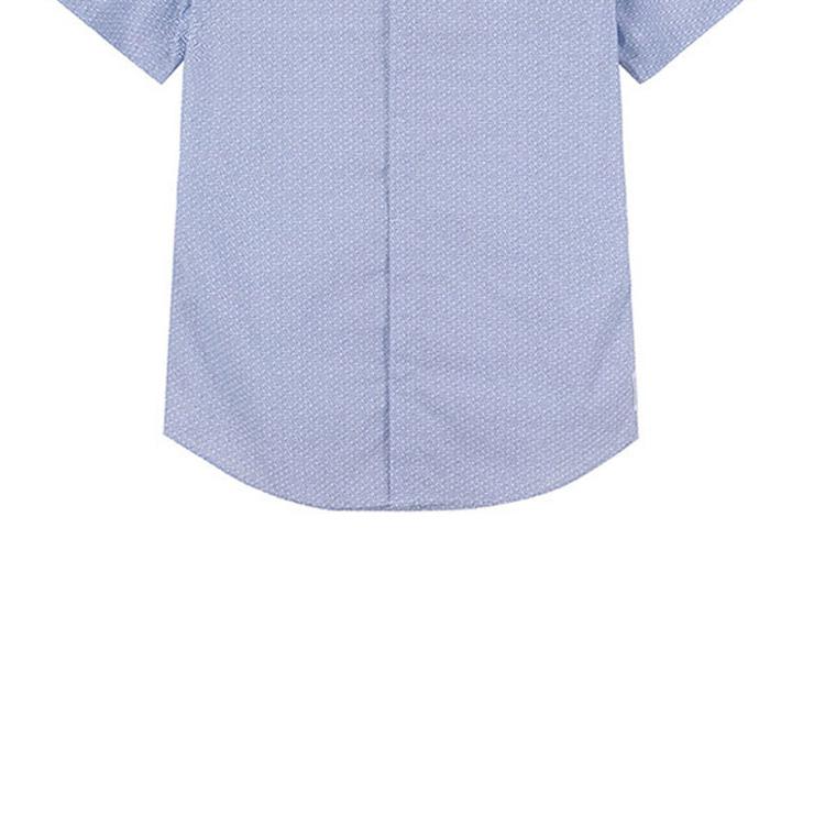 ARMANI EXCHANGE Shirts Men's Blue Square Collar Moderate Shirt 3RZC04-ZNEAZ-01EQ