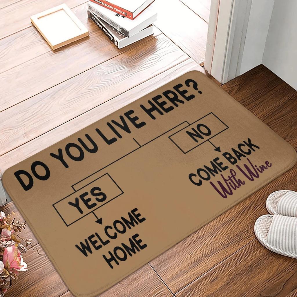 Cheers To Carnival Day Welcome Here Front Door Mat Anti-Slip Outdoor Quick Dry Doormat Kitchen Balcony Entrance Rug Carpet