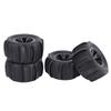   RC Car Tires, 4PCS Rubber Tire Set Crawler Wheel Tire Compatible with 1Celsius14 1Celsius16 Scale RC Cars Replacement for   MJX HBX  