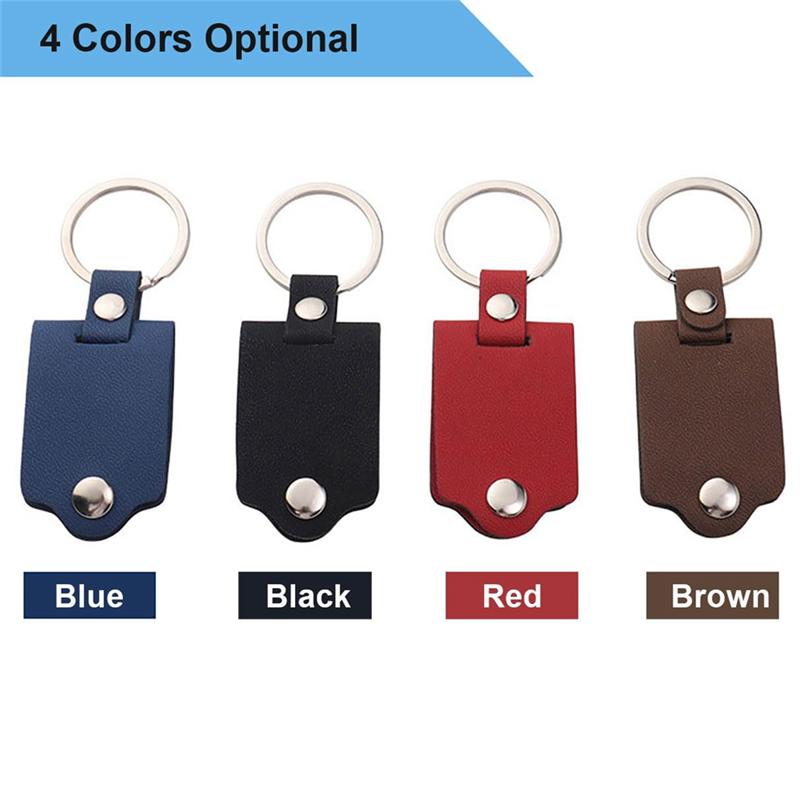 AS60-PU Leather Key Chain Heat Transfer-Press For DIY Photo& Text 10 Pcs Sublimation Keychain Blanks Bulk Key Ring