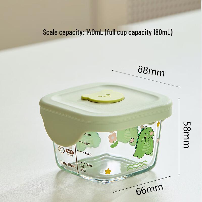 Abay Baby Food Bowl Set with Silicone Lids 180ml Set of 3